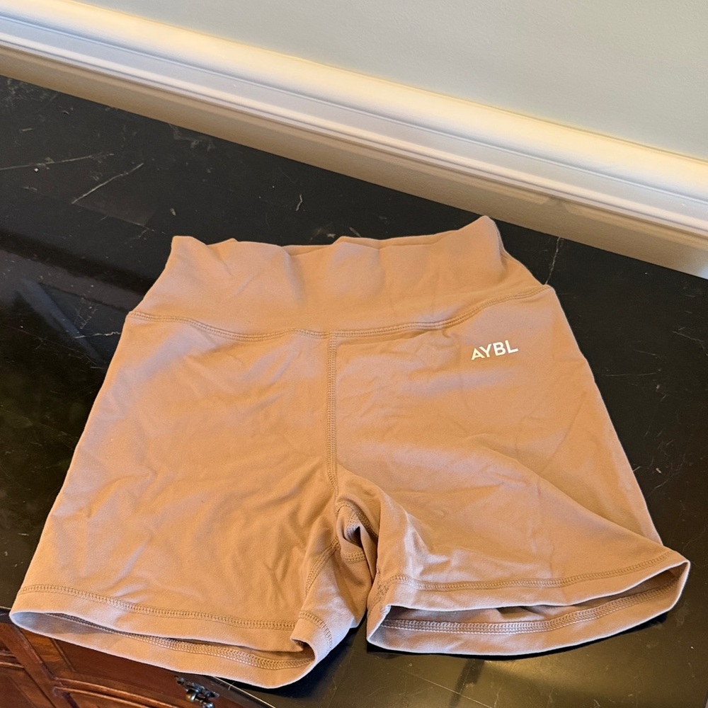 AYBL Tan High-Rise Shorts
